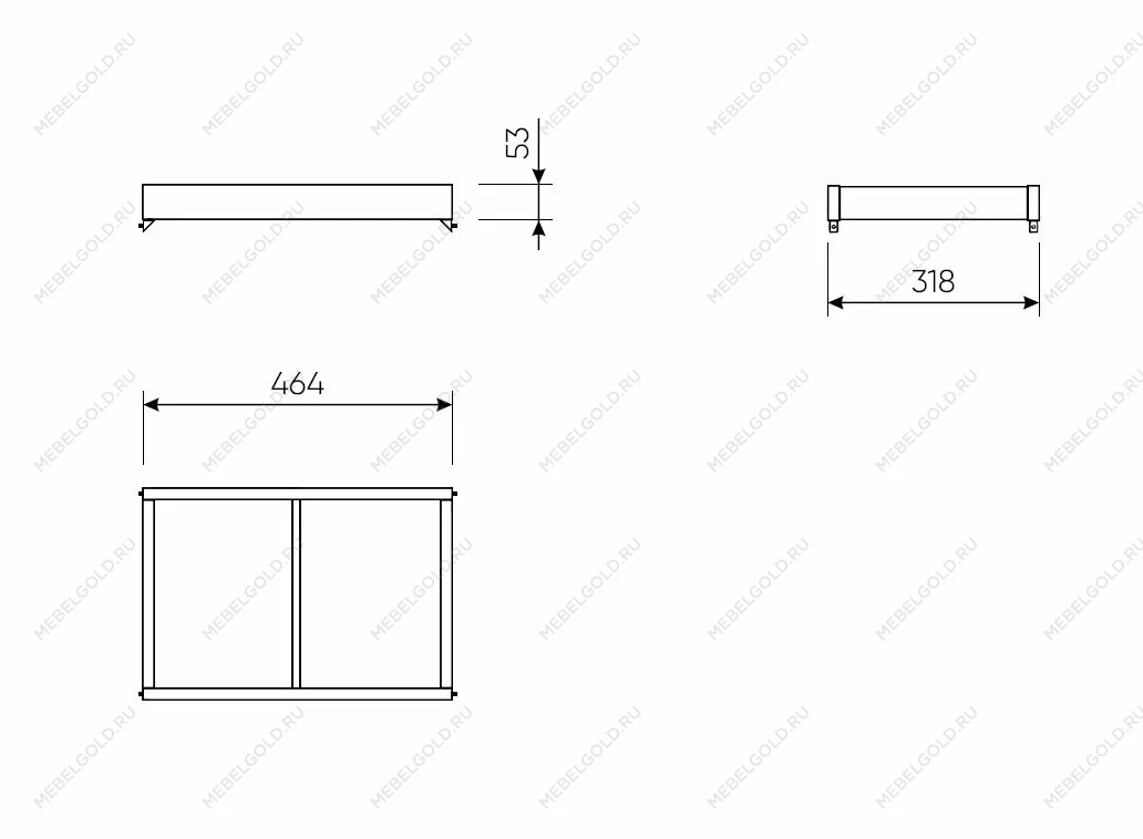 Штанга МАКС 50х36 белая | изображение 1