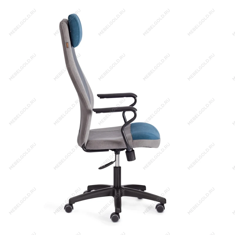 Кресло AVIATOR, флок, ткань, синий/серый/серый, 32/29/W-12 | изображение 1