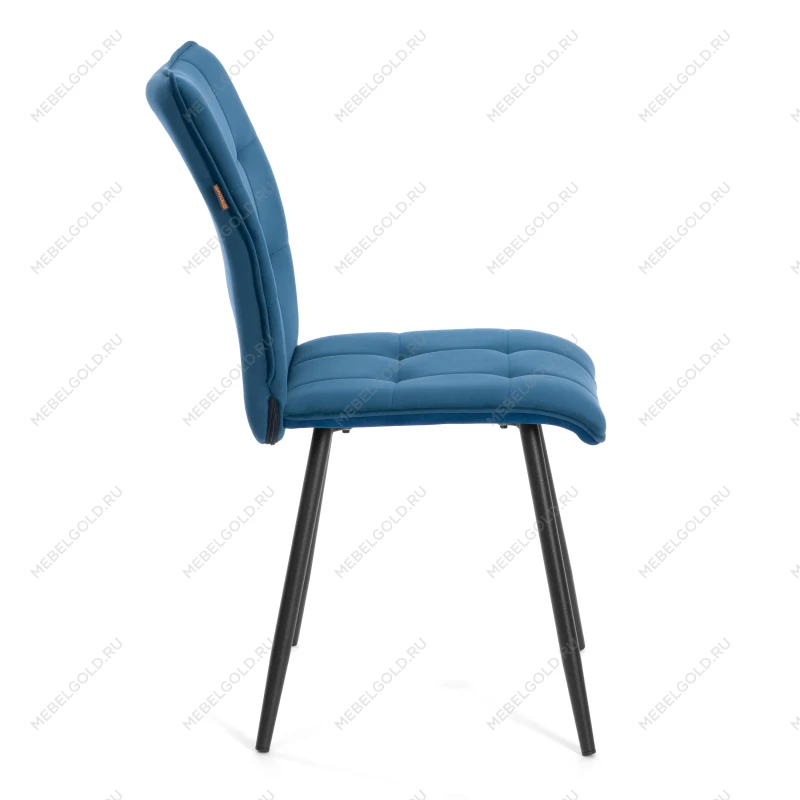 Стул обеденный Bari, LT, велюр, Dark blue (темно-синий), 41х55х89 см | изображение 1