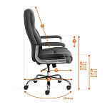 Компьютерное кресло Appolon, ткань, т.-серая | изображение 19