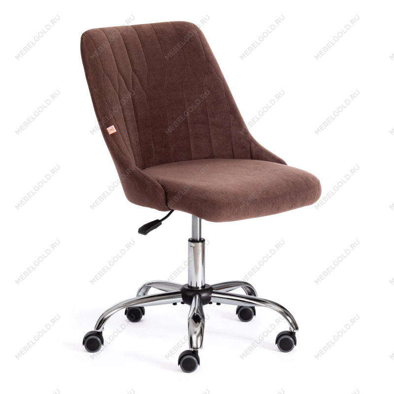 Кресло SWAN, флок, коричневый, 6