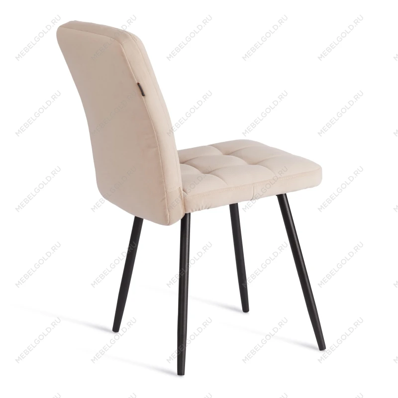 Стул обеденный Sweet, LT, флок, бежевый/черный, 7, 41х55х88 см | изображение 2