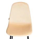 Стул BREEZE (mod. JSC-58), Велюр/металл, 44 х 53 х 86 см, sandy (песочный) HLR6 / черный | изображение 5