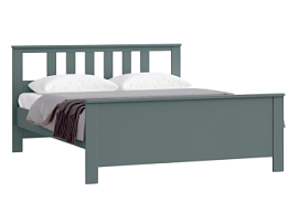 САГА кровать двойная 160х200 темно-бирюзовая