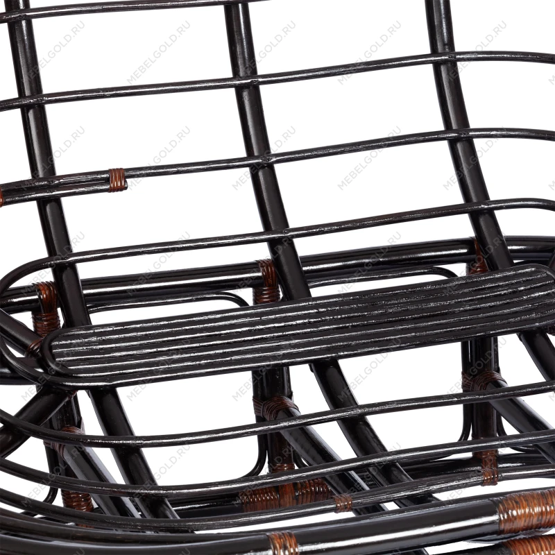 Диван MAMASAN/МАМАСАН 23/02 W/без подушки, 169х102х80 см, Antique brown (античный черно-коричневый) | изображение 2