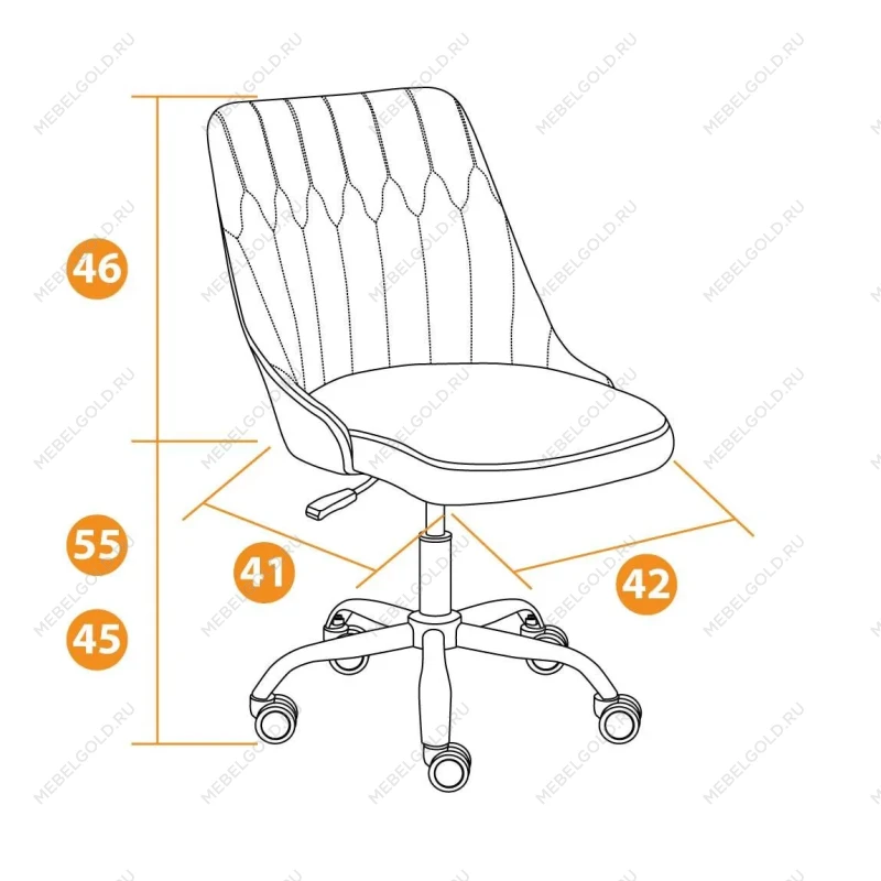 Кресло SWAN, флок, розовый, 137 | изображение 10