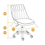 Кресло SWAN, флок, розовый, 137 | изображение 10