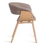 Стул VIMTA (mod.8021), дерево / ткань, 69х56х77 см, натуральный/бежевый, Aimcasa 5 | изображение 1