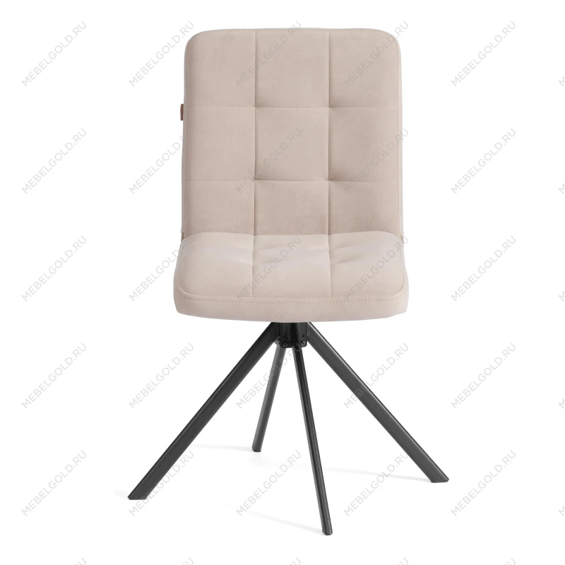 Стул обеденный Medeo, поворотный механизм 360, велюр, бежевый, 7 | изображение 4