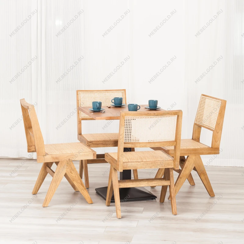 Стул LOKI, дерево вяз/ротанг, 51х44х86 см, Груша (№3) | изображение 10