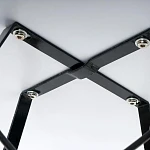 Стол CINDY NEXT (mod. 70-80 MDF), металл/мдф/бук, белый/натуральный, D70х75см | изображение 4