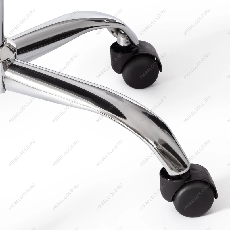 Офисное Компьютерное кресло TULIP (mod.106-1), металл/пластик/PU, 58 x 47 x 97см, White (белый) / Chrome (хром) | изображение 8