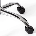 Офисное Компьютерное кресло TULIP (mod.106-1), металл/пластик/PU, 58 x 47 x 97см, White (белый) / Chrome (хром) | изображение 8