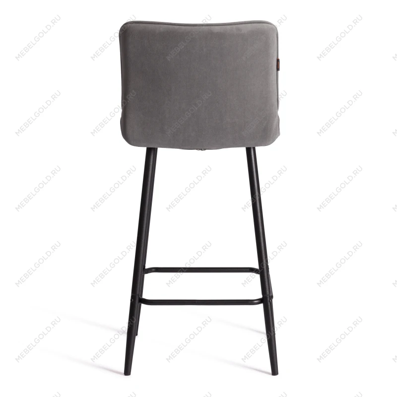 Полубарный стул Bari/Бари, велюр, серый, 29, 42х55х99 см | изображение 3