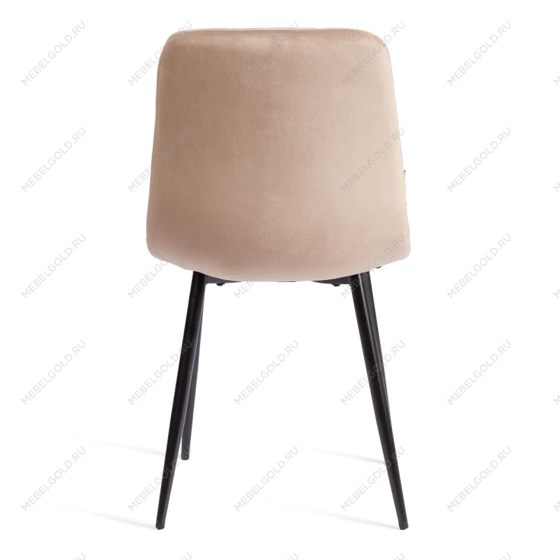 Стул CHILLY (mod. JSC-220), Велюр/металл, 44,5х52,5х88 см, Beige (бежевый) HLR8 / черный | изображение 4