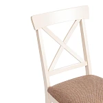 Стул Гольфи 2/Golfi 2, дерево гевея, 45*51*94, ivory white, ткань кор.-зол. (1505-9) | изображение 7