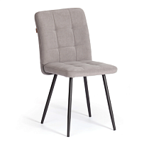 Стул обеденный Medeo, LT, флок, серый/черный, 29, 45х56х89 см