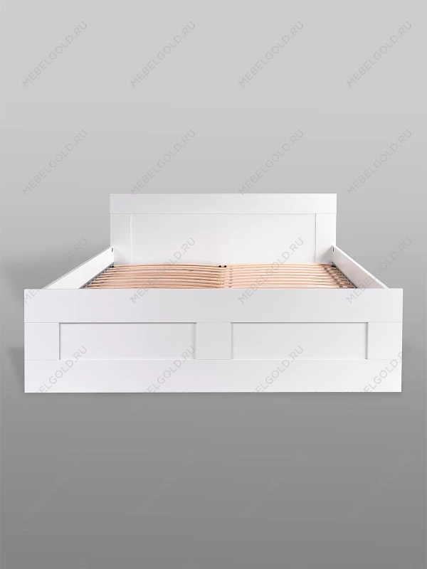 Кровать двуспальная Сириус, 160х200 см, белая | изображение 12