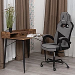 Кресло Arena metalBL, велюр, серый/черный, 29/35 | изображение 16