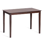 Обеденный комплект Хадсон (стол + 4 стула)/Hudson Dining Set, дерево гевея/мдф, стол: 110х70х75см / стул: 44х42х89см, cappuccino (темный орех), ткань кор.-зол. (1 | изображение 1