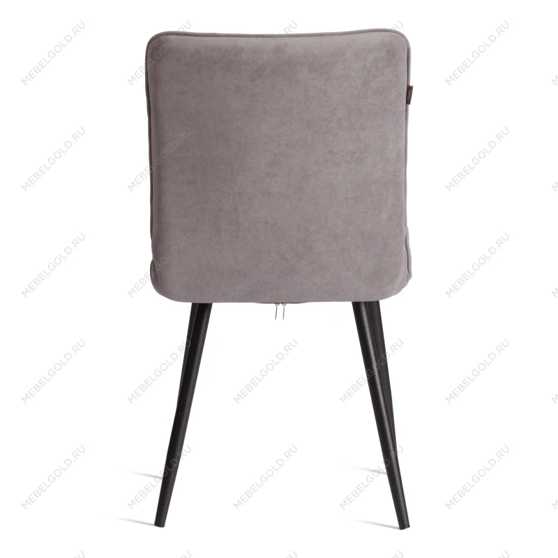 Стул обеденный Bari, LT, флок, серый/черный, 29, 41х55х89 см | изображение 3