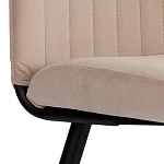 Стул обеденный Monte Carlo, TREND, флок, бежевый/черный, 7, 49х51х93 см | изображение 7