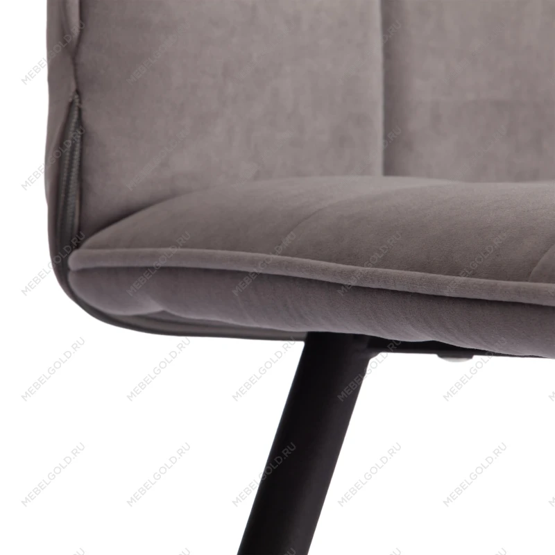 Стул обеденный Bari, LT, флок, серый/черный, 29, 41х55х89 см | изображение 7