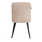 Стул обеденный Medeo, LT, флок, бежевый/черный, 7, 45х56х89 см | изображение 3