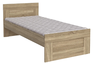 Кровать односпальная Сириус, 90х200 см, дуб сонома