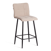 Полубарный стул Bari/Бари, велюр, бежевый, 7, 42х55х99 см