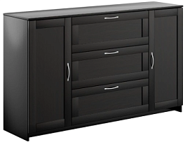 БРИМНЭС / СИРИУС тумба ИКЕА / IKEA 2 двери и 3 ящика 156х95 Дуб Венге