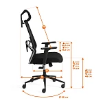 Компьютерное кресло Matrix, red ткань, черный | изображение 24