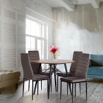 Стул Easy (mod. JSC02-1), металл, флок, 41 х 52 х 96 см, Dark grey (темно-серый) HLR24 / черный | изображение 9