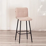 Барный стул Bari/Бари, велюр, бежевый, 7, 45х56х110 см | изображение 14