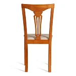 Стул - Гермес/Hermes, дерево гевея, 43х49х94см, Espresso, ткань бежевая (S178-4) | изображение 3