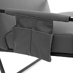 Кресло Charli LUX/Чарли Люкс, экокожа, Sharp Графит, 70х80х82 см | изображение 5