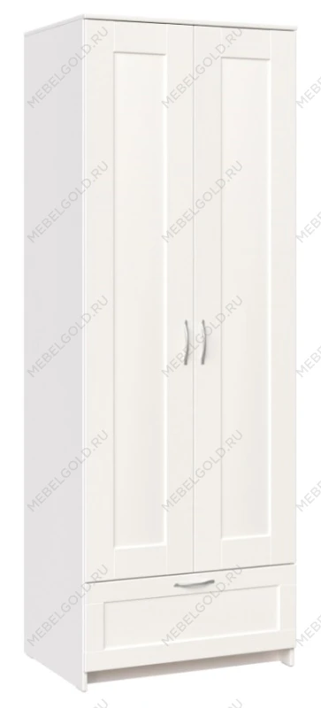 БРИМНЭС / СИРИУС Шкаф двудверный ИКЕА / IKEA белый с выдвижным ящиком