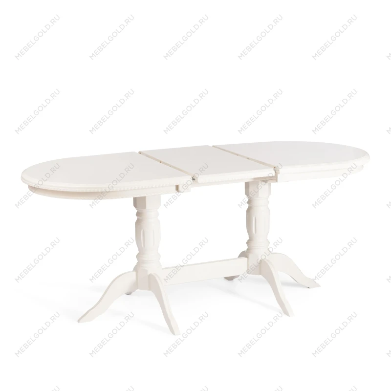 Стол COPPOLA, бук, мдф, 140+40x80x77см, Ivory white | изображение 4