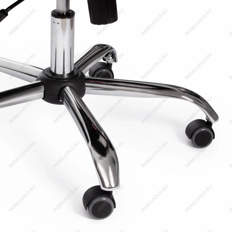 Кресло BERGAMO хром (22), кож/зам, черный, 36-6 | изображение 15