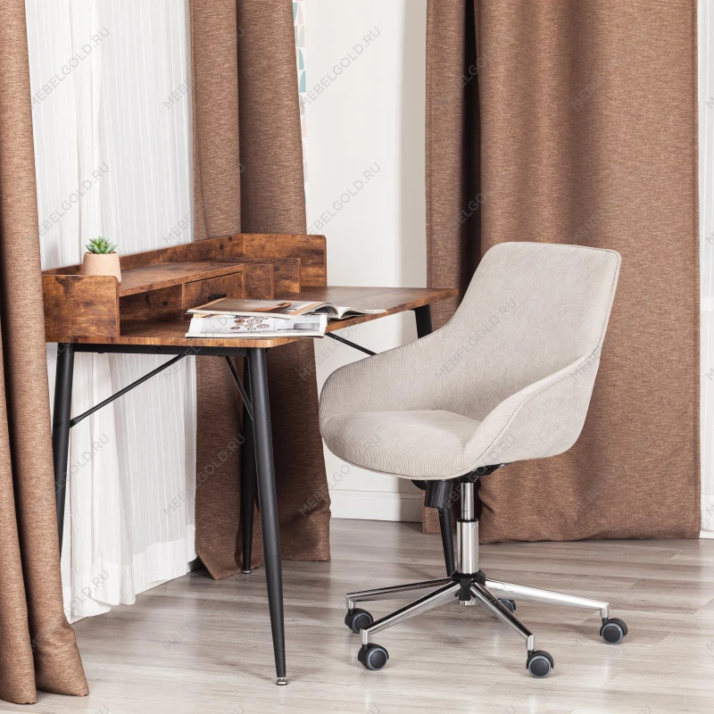 Кресло DUBLIN хром, вельвет, серый | изображение 10