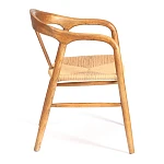 Стул VALI, дерево вяз/бечевка, Груша (№3), 50х46х77 см | изображение 1