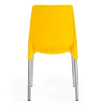 Стул GENIUS (mod 75), металл/пластик, 46x56x84cм, желтый/ножки хром | изображение 3
