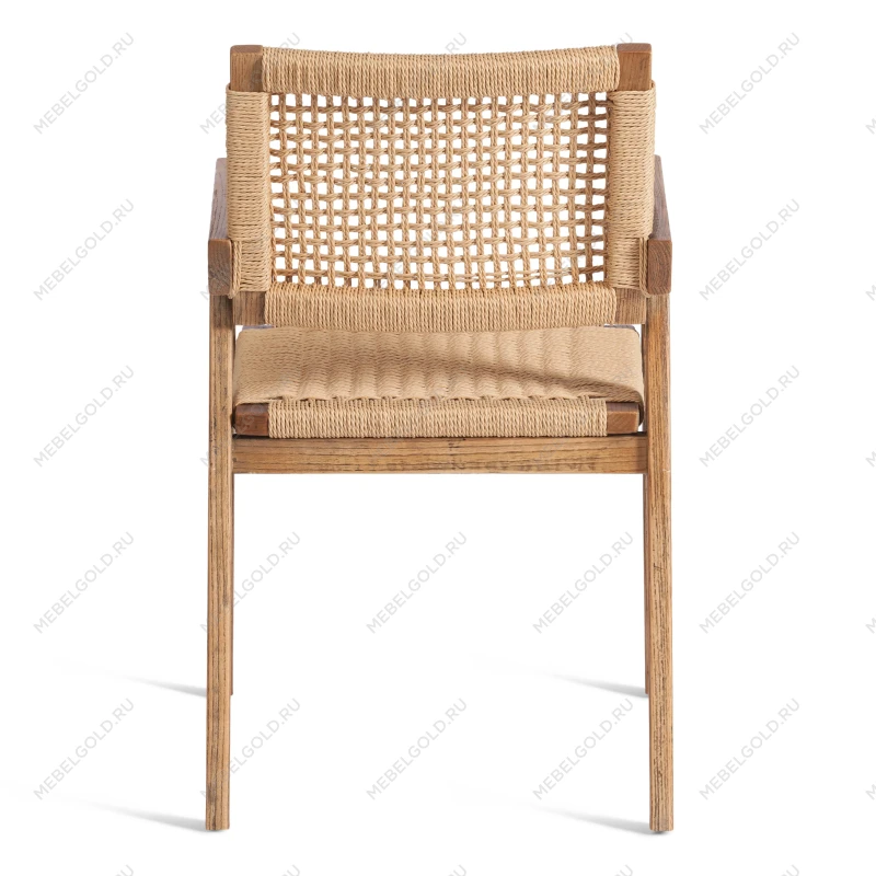 Стул VANHEIM, дерево вяз/бечевка, Груша (№3), 46х45х83 см | изображение 3