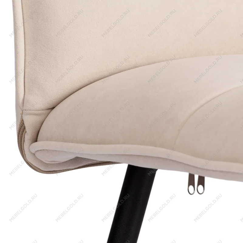 Стул обеденный Sweet, LT, флок, молочный/черный, 4, 41х55х88 см | изображение 7