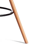 Стул барный Cindy Bar Chair (mod. 80-1), дерево бук/металл/пластик, 50 х 51 х 109 см, Black (Черный) 3010/ натуральный | изображение 8