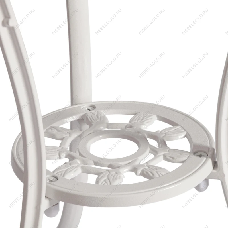 Комплект Secret De Maison Waltz of flowers (стол +2 стула), алюминиевый сплав, D60/H67, 52Х40Х89см, butter white | изображение 3