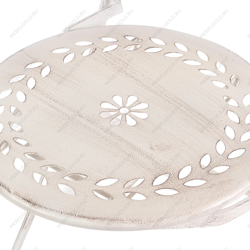 Комплект (стол + 2 стула) Secret de Maison Monique (mod. PL08-6241.6242), металл, стол:62*73, стул: 48*40*93, Античный белый (Antique White) | изображение 8