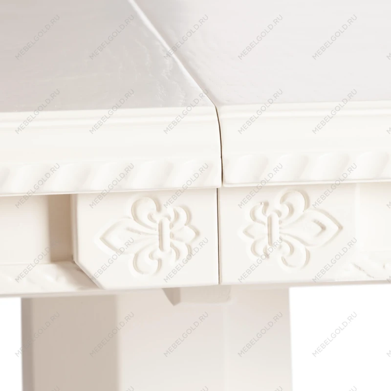 Стол COPPOLA, бук, мдф, 140+40x80x77см, Ivory white | изображение 12