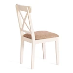 Стул Гольфи 2/Golfi 2, дерево гевея, 45*51*94, ivory white, ткань кор.-зол. (1505-9) | изображение 2