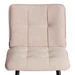 Полубарный стул Bari/Бари, велюр, бежевый, 7, 42х55х99 см | изображение 5